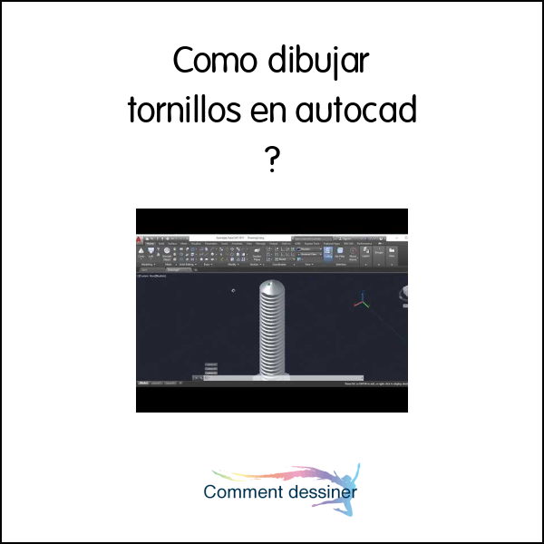 Como dibujar tornillos en autocad